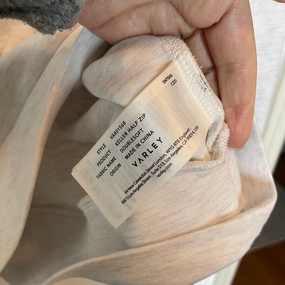 VARLEY Keller Doublesoft 1/2 Zip Marl Heather Pullover Sweatshirt \\ S - Picture 8 of 10